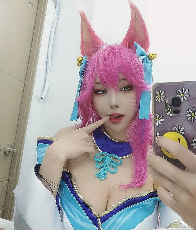 韩国coser@Song Joo A在《英雄联盟》变身非常性感的阿狸插图4
