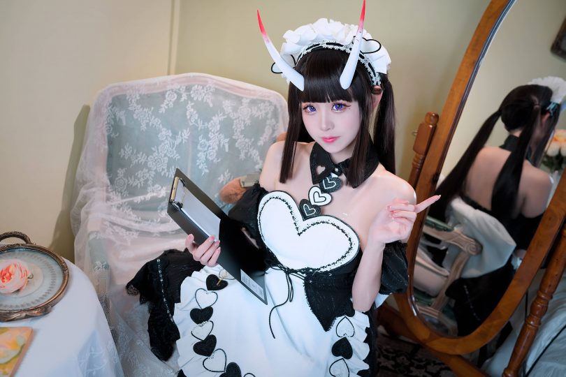 miko酱ww_cos图集 | miko酱ww_碧蓝航线·能代女仆cos [36P-91MB]插图