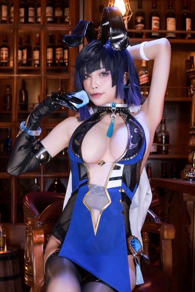 水淼aqua_cos夜兰 | 水淼aqua在《原神》cos“兰姨”夜兰插图7