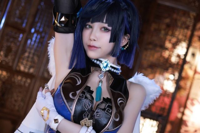 水淼aqua_cos夜兰 | 水淼aqua在《原神》cos“兰姨”夜兰插图3