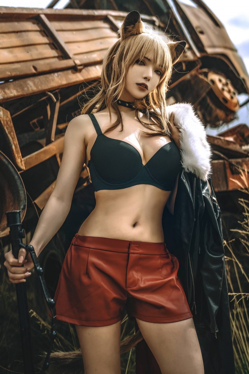 秋和柯基cos作品 | 秋和柯基_明日方舟·推进之王cos [33P-438MB]