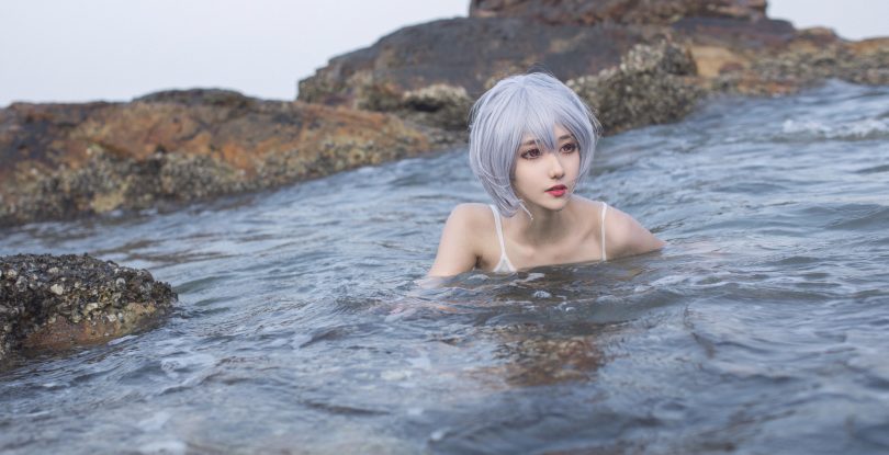 新世纪福音战士 | 南桃Momoko_绫波丽白裙cos作品 [25P-155MB]