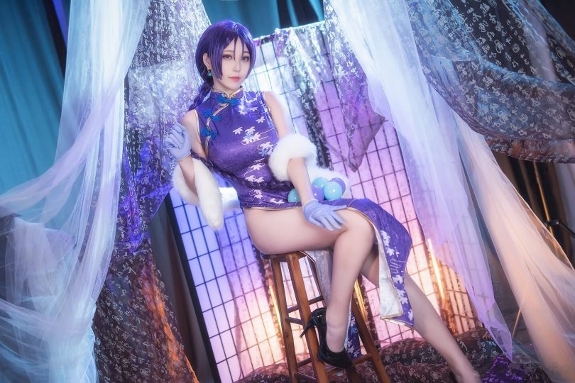 菌烨tako cos作品 | 菌烨tako_FGO·源赖光 旗袍cos [19P-106MB](菌烨tako叫什么)插图