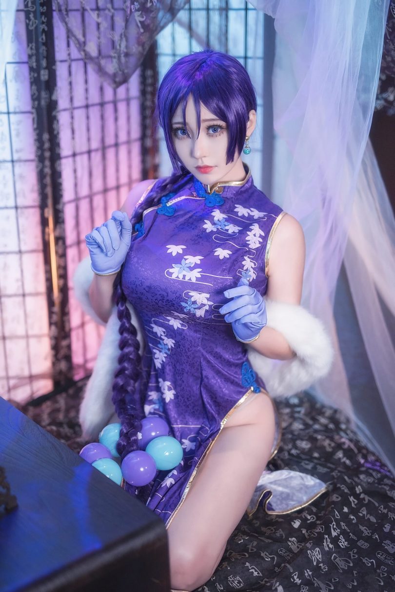 菌烨tako cos作品 | 菌烨tako_FGO·源赖光 旗袍cos [19P-106MB]