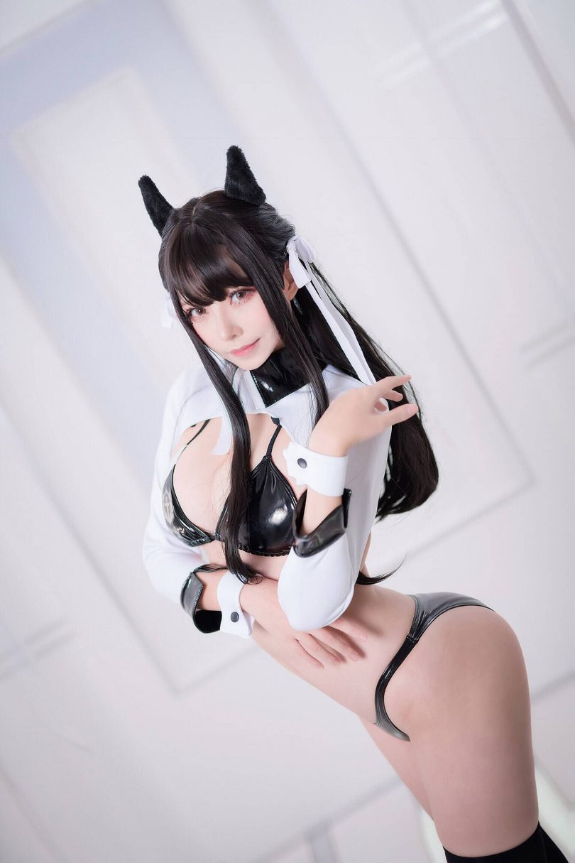 菌烨tako cosplay | 菌烨tako_碧蓝航线·爱宕犬赛车cos [9P-30MB]