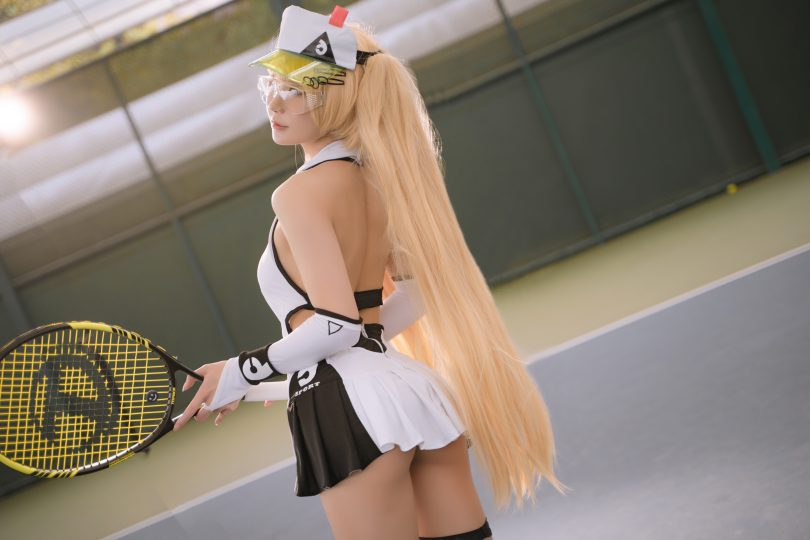 阿包也是兔娘cos作品 | 阿包也是兔娘_碧蓝航线·贝奇网球服cos [21P-183M]