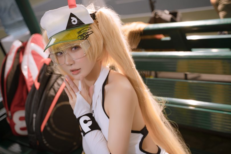 阿包也是兔娘cos作品 | 阿包也是兔娘_碧蓝航线·贝奇网球服cos [21P-183M](阿包也是兔娘 原神中二皇女菲谢尔)插图
