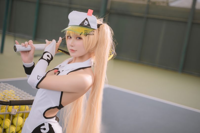 阿包也是兔娘cos作品 | 阿包也是兔娘_碧蓝航线·贝奇网球服cos [21P-183M]