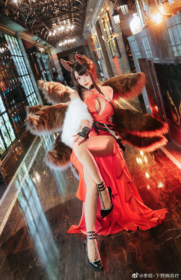coser@枣糕_下野病弃疗在《碧蓝航线》cos赤城，性感美丽(枣糕-下野)插图5