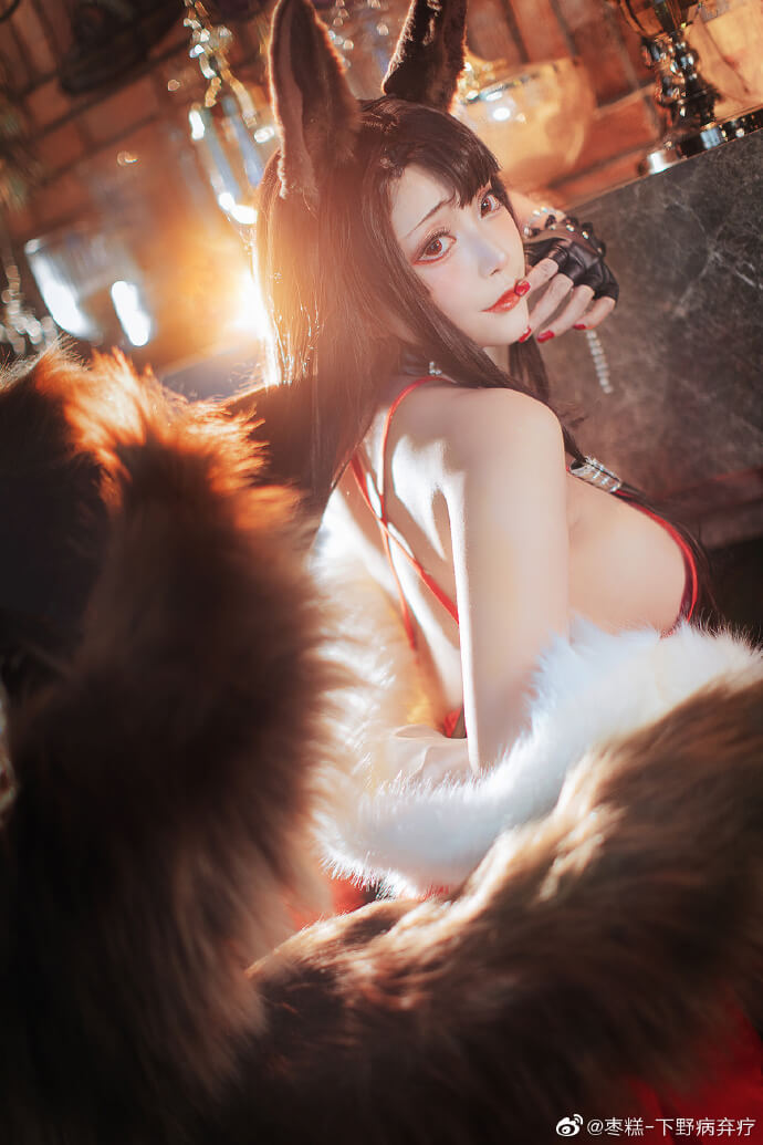 coser@枣糕_下野病弃疗在《碧蓝航线》cos赤城，性感美丽(枣糕-下野)插图6