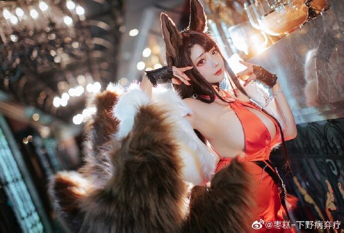 coser@枣糕_下野病弃疗在《碧蓝航线》cos赤城，性感美丽(枣糕-下野)插图4
