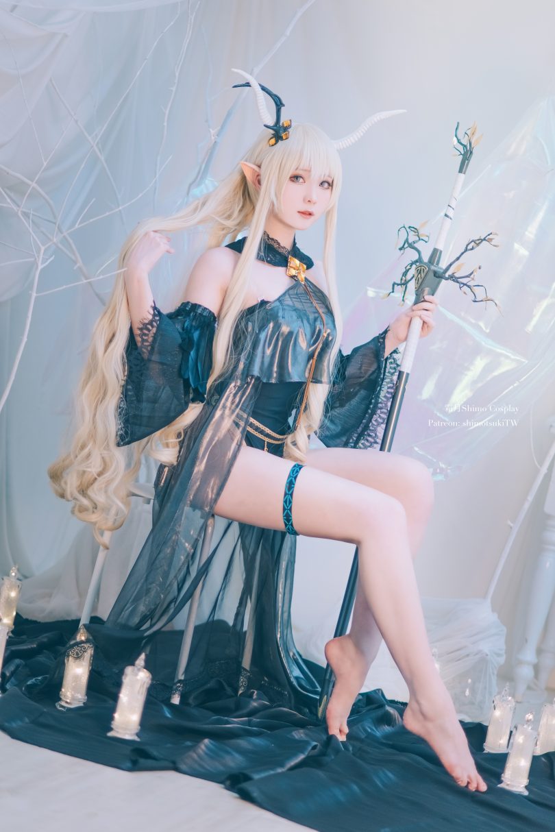 霜月shimo cos作品 | 霜月shimo_明日方舟·闪灵cos [17P-263MB]