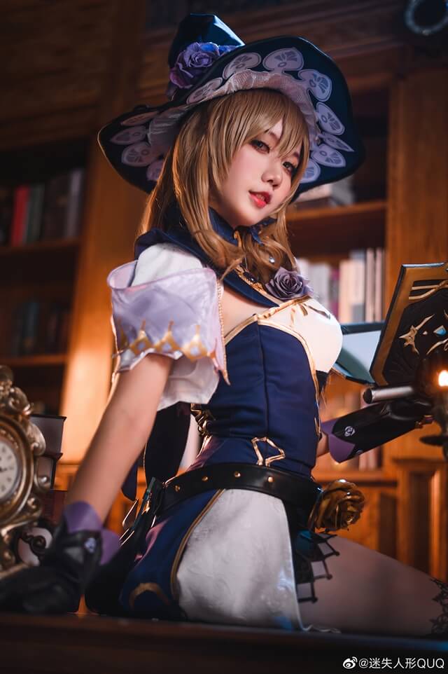 迷失人形QUQ cos图集 | 迷失人形QUQ在《原神Impact》cos丽莎(迷失人形quqCOS泥岩)插图5