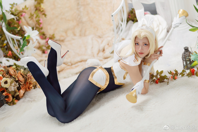 coser@Cien恩恩在《英雄联盟》化身“光辉女郎” 拉克丝，性感美丽(恩恩是谁)插图5
