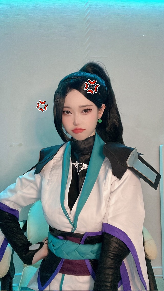 coser@Evawish在《无畏契约》中的一系列cosplay照片插图2