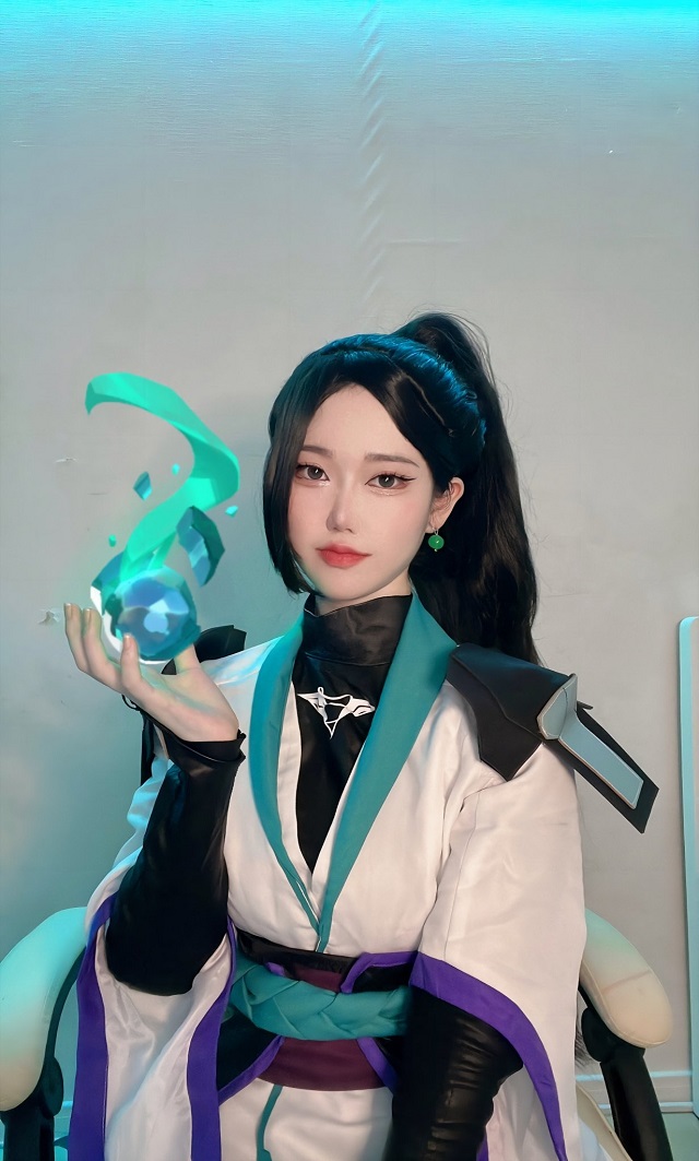 coser@Evawish在《无畏契约》中的一系列cosplay照片插图1