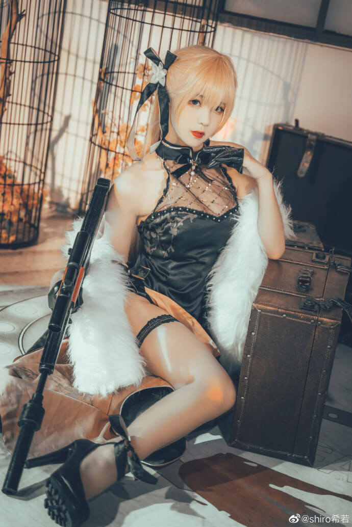 coser@shiro希若在《少女前线》cos“闪电姐”OTs-14(希若的意思是什么)插图4