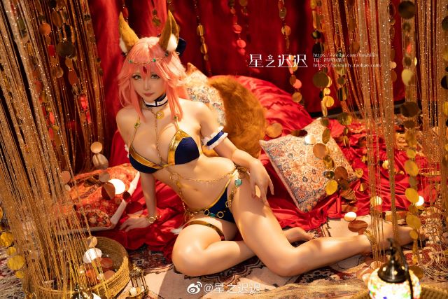 coser@星之迟迟在《Fate/Grand Order》化身“九尾狐”玉藻前(星之迟迟怎么了)插图