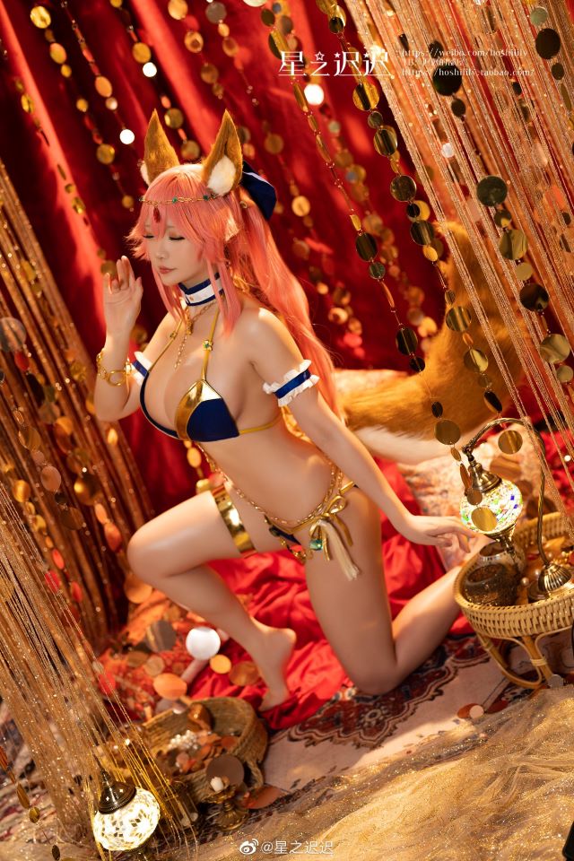 coser@星之迟迟在《Fate/Grand Order》化身“九尾狐”玉藻前(星之迟迟怎么了)插图4