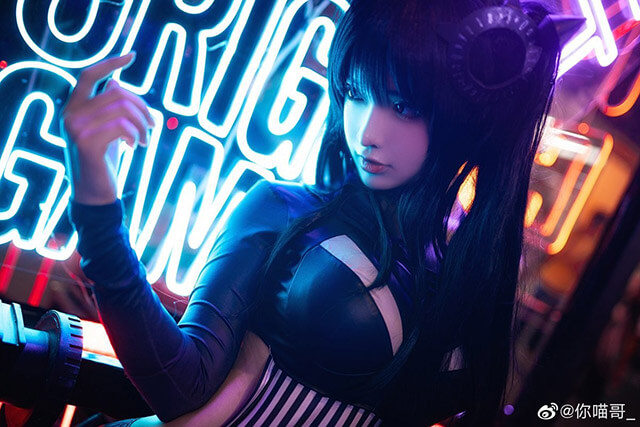 coser@你喵哥_在《少女前线》化身建筑师SPzH3000，性感美丽(喵你是什么意思)插图1