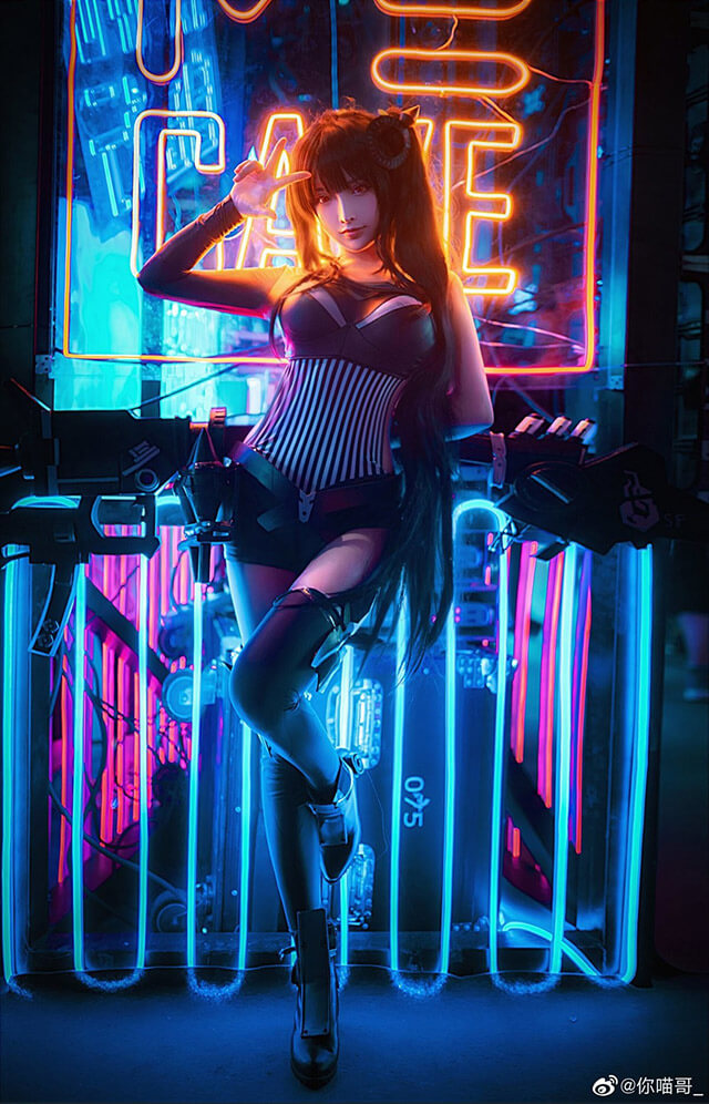 coser@你喵哥_在《少女前线》化身建筑师SPzH3000，性感美丽(喵你是什么意思)插图2