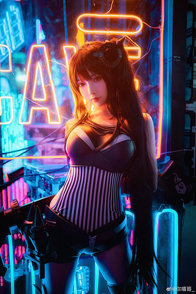 coser@你喵哥_在《少女前线》化身建筑师SPzH3000，性感美丽(喵你是什么意思)插图4