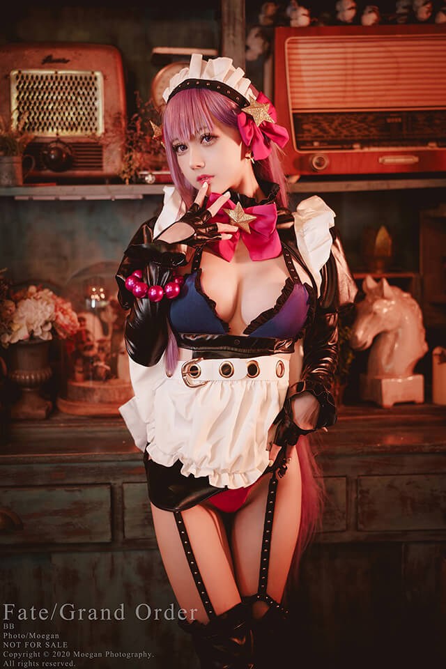 coser@沖田凜花Rinka在《Fate/Grand Order》化身“女仆版”BB(冲田总司首次登场)插图2