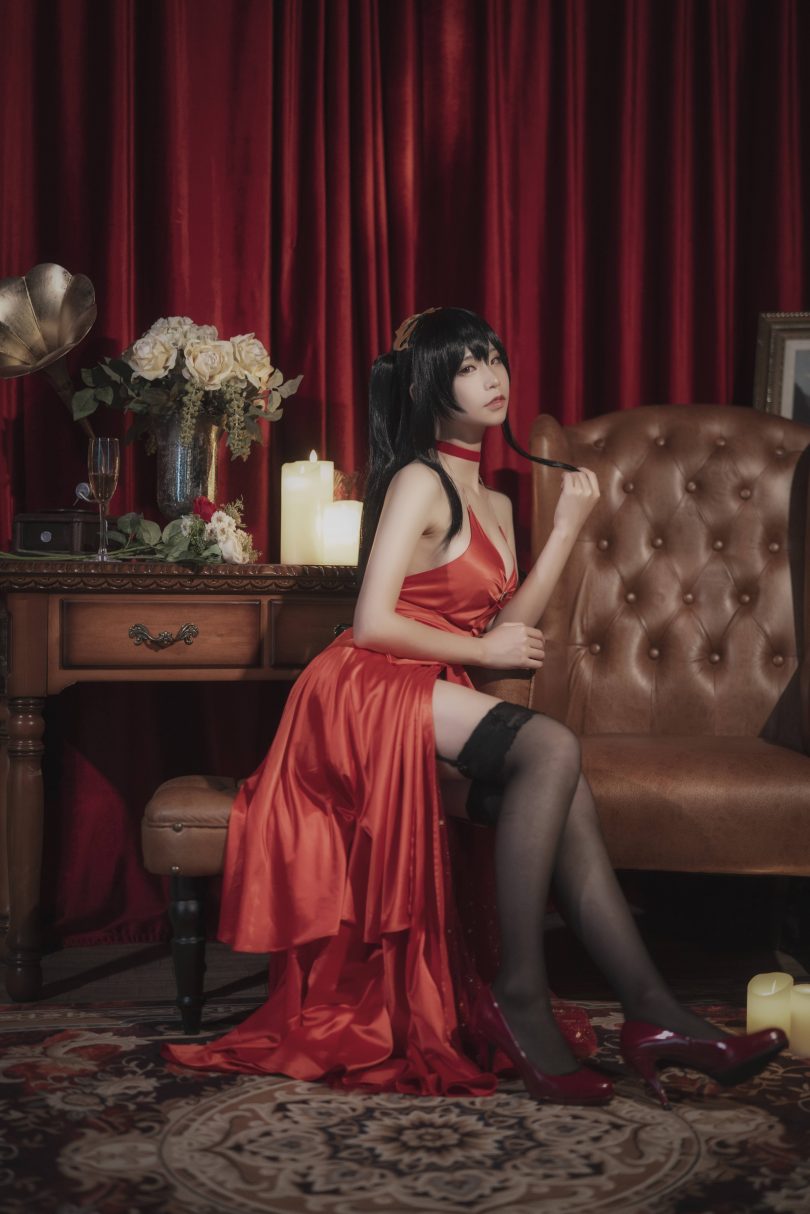 爱老师_PhD cos大凤  | 爱老师PhD_碧蓝航线·大凤礼服cos作品 [6P-50MB]