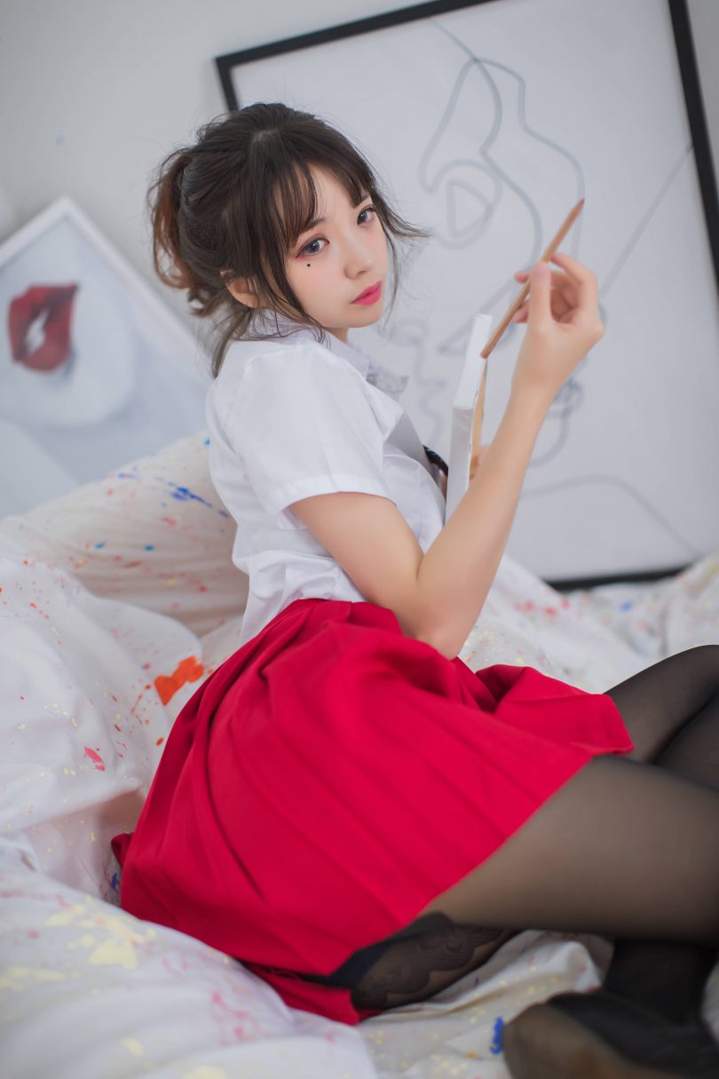 疯猫ss cos作品 | 疯猫ss_画室jk cosplay [23P-172MB]