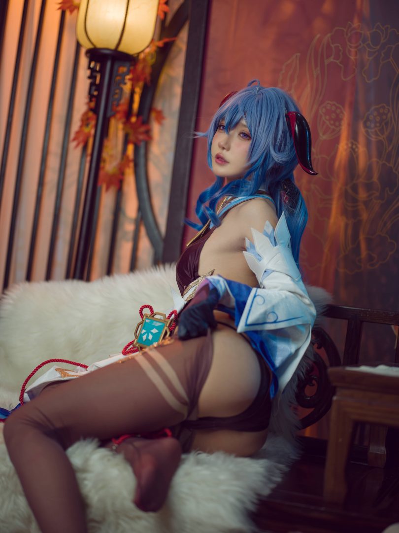 阿包也是兔娘cos甘雨 | 阿包也是兔娘_原神·甘雨cos作品 [30P-374MB]