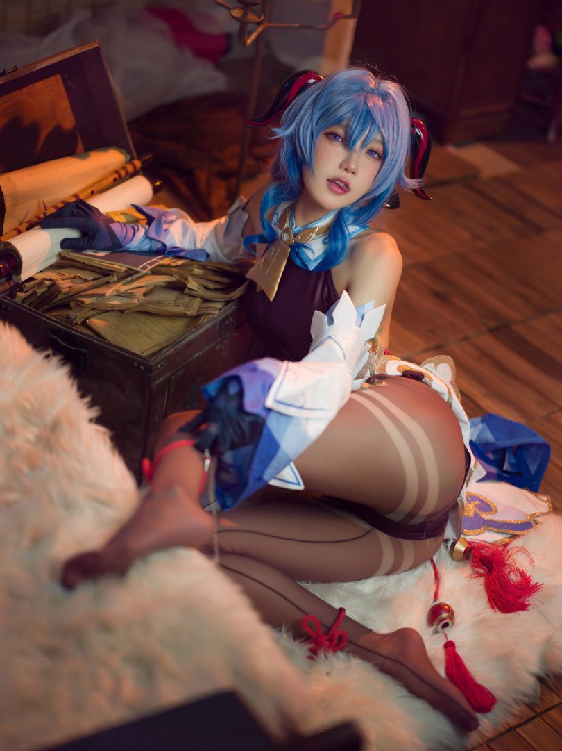 阿包也是兔娘cos甘雨 | 阿包也是兔娘_原神·甘雨cos作品 [30P-374MB]