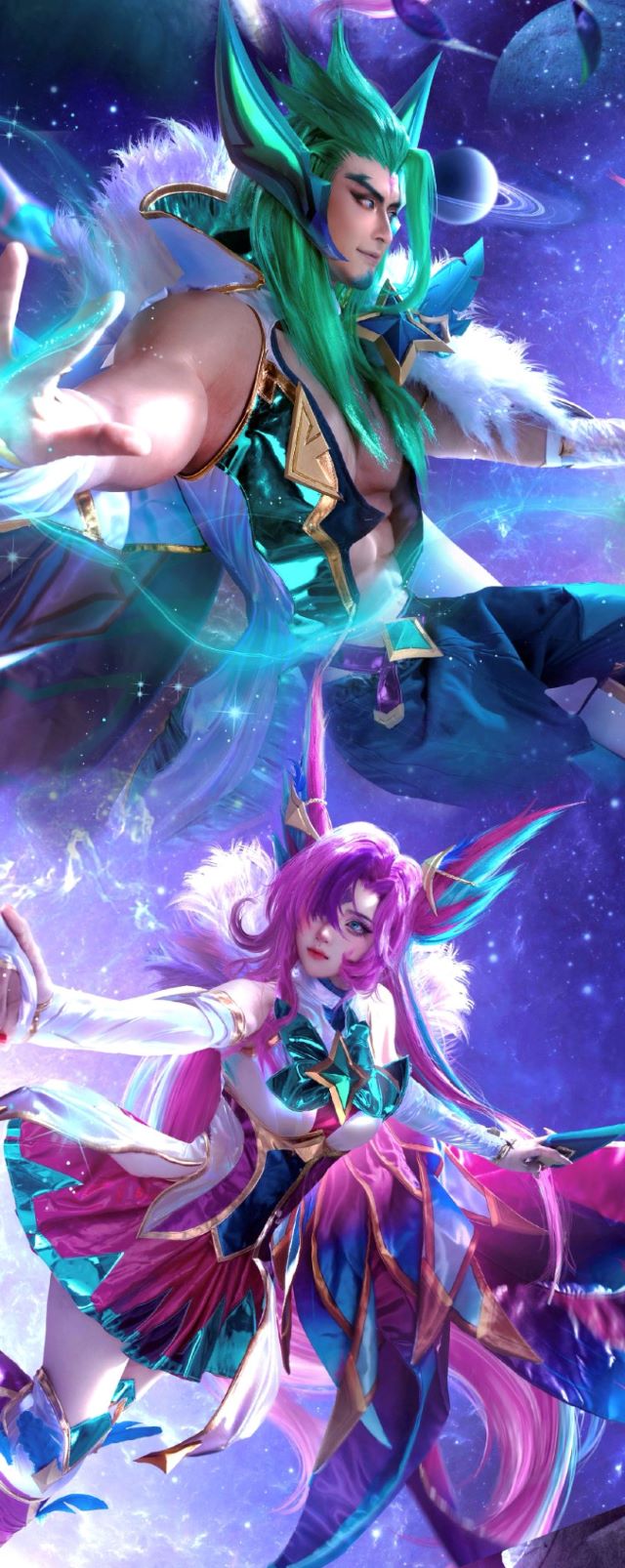 小柔SeeU和W小小白W在《英雄联盟》cos霞洛（Xayah-Rakan）(小柔和小小白谁追谁)插图