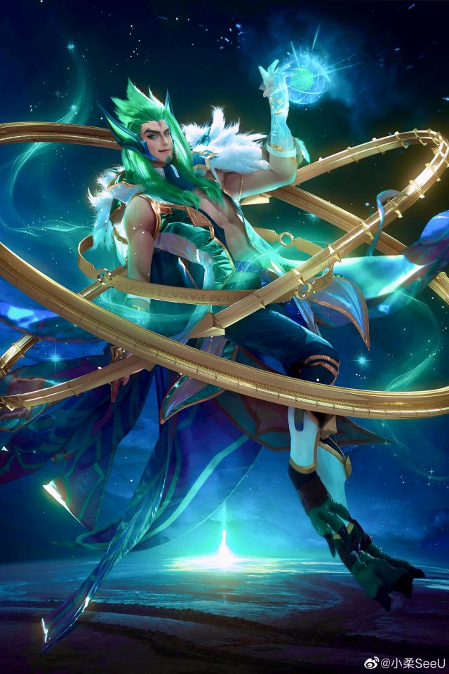 小柔SeeU和W小小白W在《英雄联盟》cos霞洛（Xayah-Rakan）(小柔和小小白谁追谁)插图2