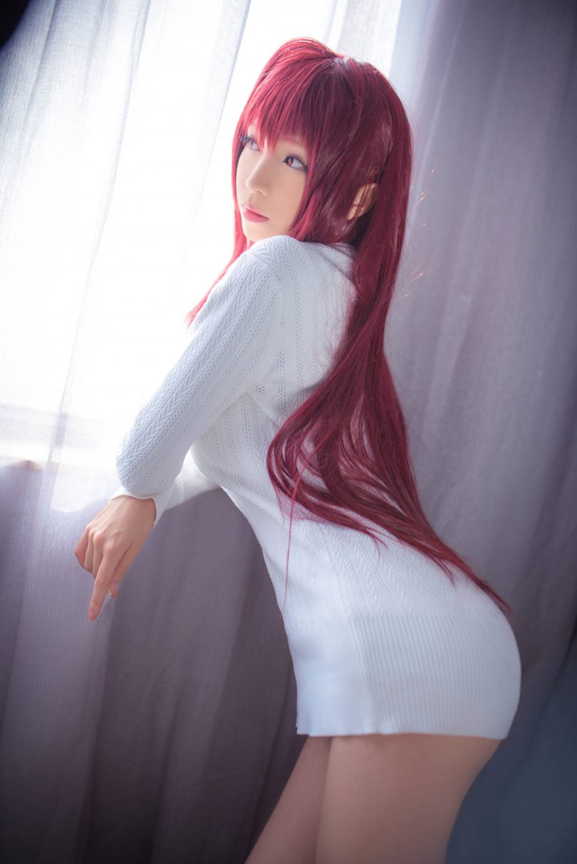 青青子JS cosplay | 青青子JS_FGO·斯卡哈毛衣cos图包 [9P-41MB]