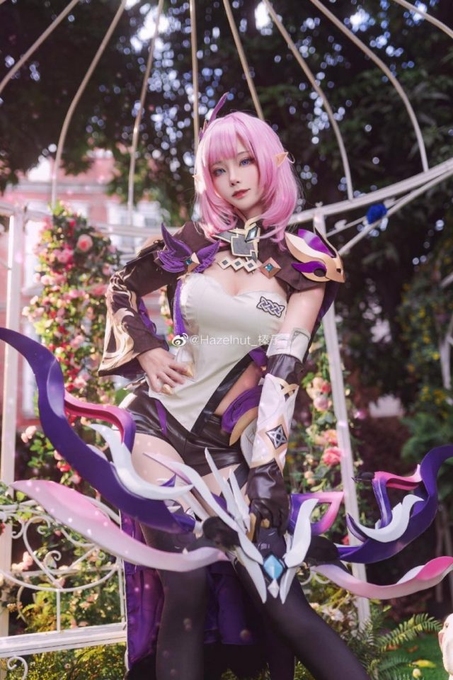 coser@Hazelnut_榛子在《崩坏3》化身“粉色妖精”爱莉希雅(百度百科榛子)插图3