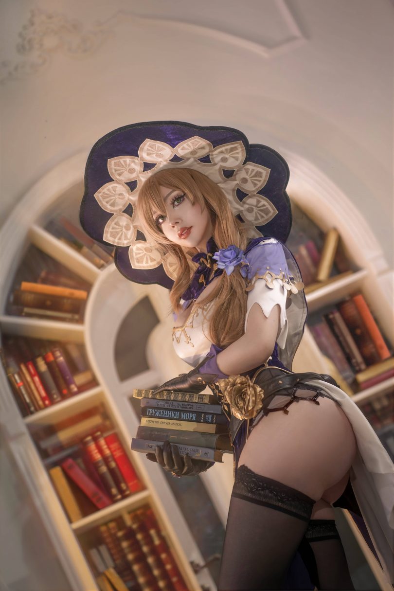 Sayathefox cos丽莎 | Sayathefox_原神·丽莎Lisa cos作品 [10P-66MB]