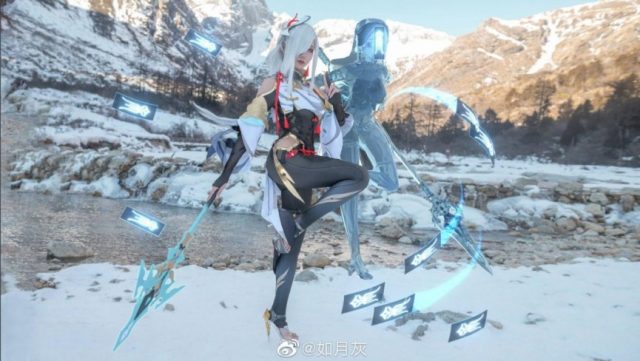 coser@如月灰在《原神》化身申鹤，性感迷人(如月是哪个动漫人物)插图1