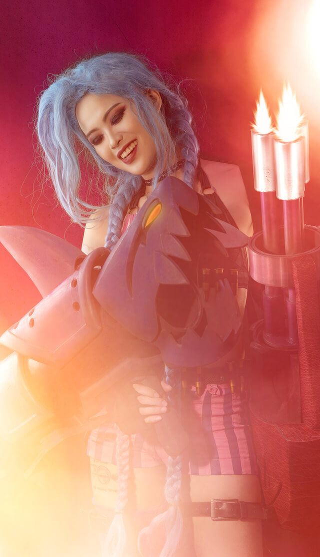 coser@米丘（Michu）在《英雄联盟》化身“暴走萝莉”金克丝(米丘个人资料)插图3