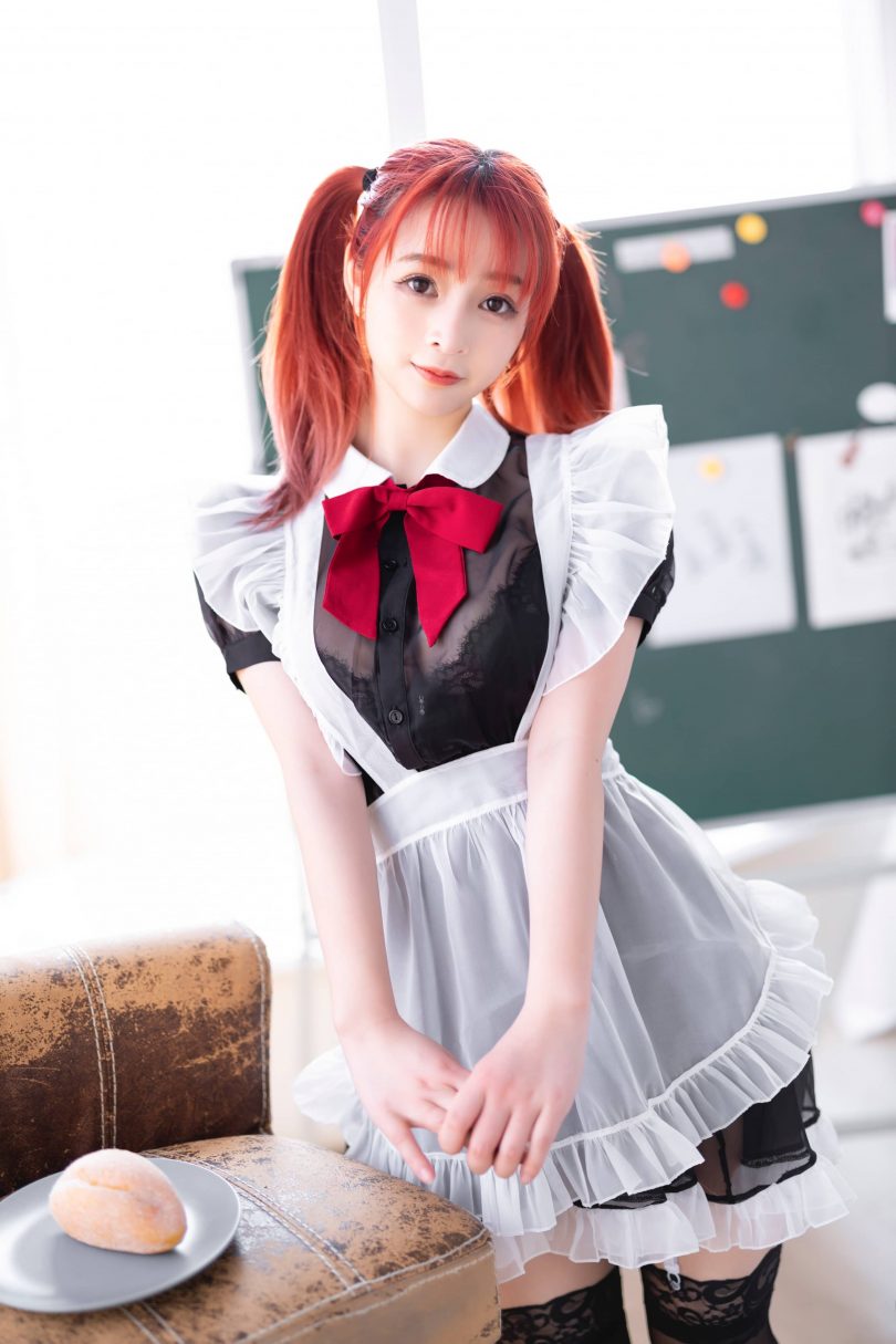 叉子宝宝cos作品 | 叉子宝宝_双马尾透明女仆cosplay [43P-72MB]