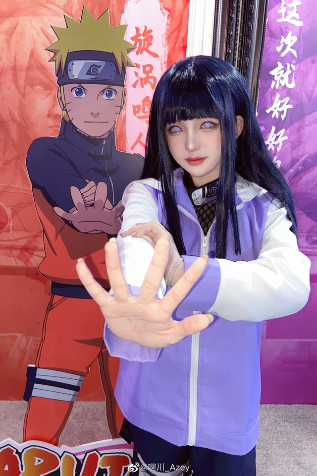 coser@啊川_Azey在《火影忍者》化身漩涡鸣人的妻子日向雏田(是阿川啊)插图5