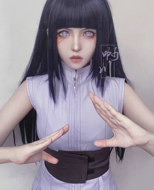 coser@啊川_Azey在《火影忍者》化身漩涡鸣人的妻子日向雏田(是阿川啊)插图2
