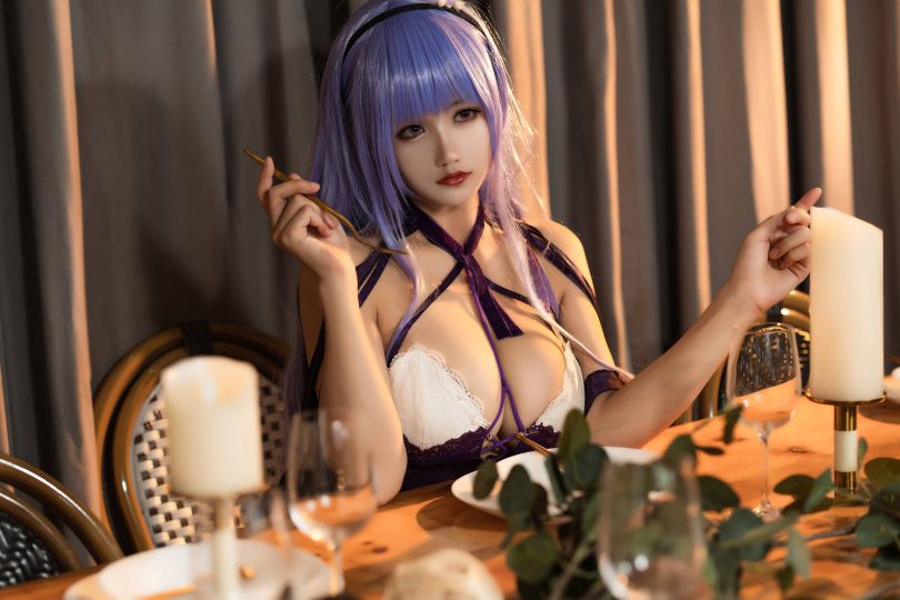 小仓千代w cos黛朵 | 小仓千代w_碧蓝航线·黛朵礼服cos作品[19P-154MB]插图
