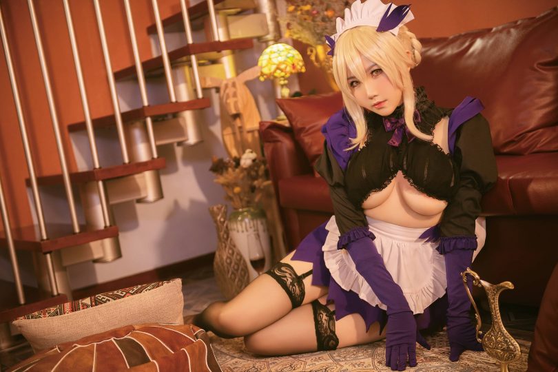是本末末cos黑枪呆 | 是本末末_FGO·黑枪呆女仆cos作品 [25P-128MB](本末→末本是什么成语)插图