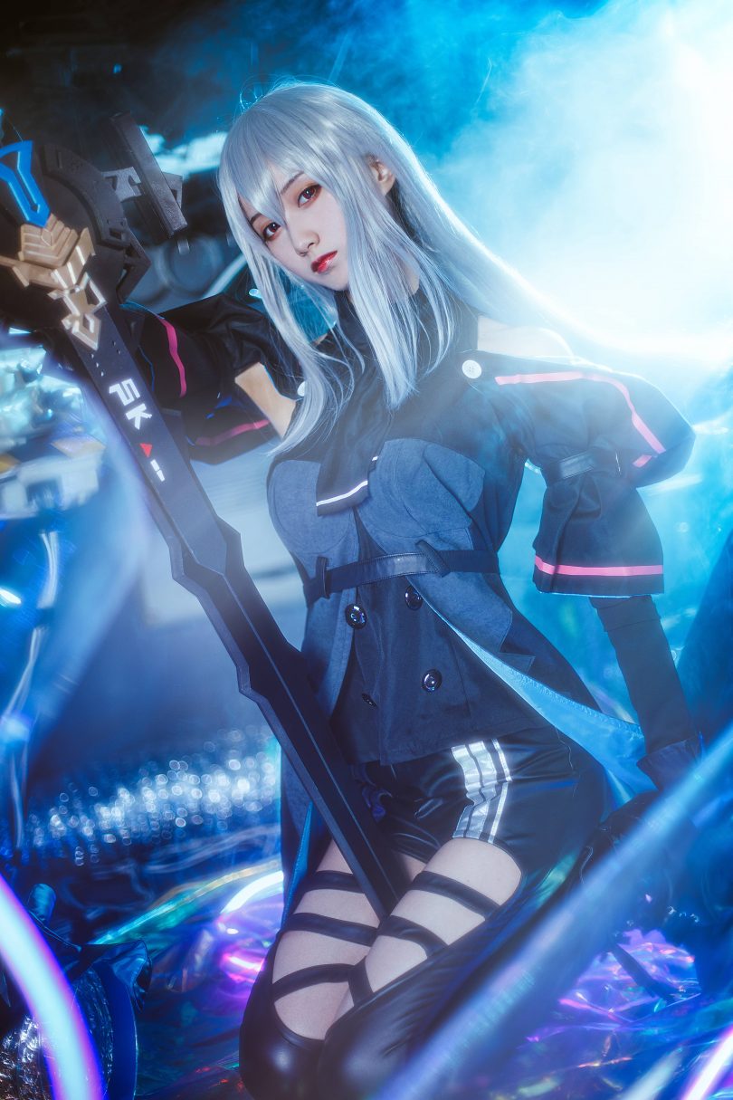 木棉棉OwO cos斯卡蒂 | 木棉棉OwO_明日方舟·斯卡蒂cos作品 [16P-468MB]