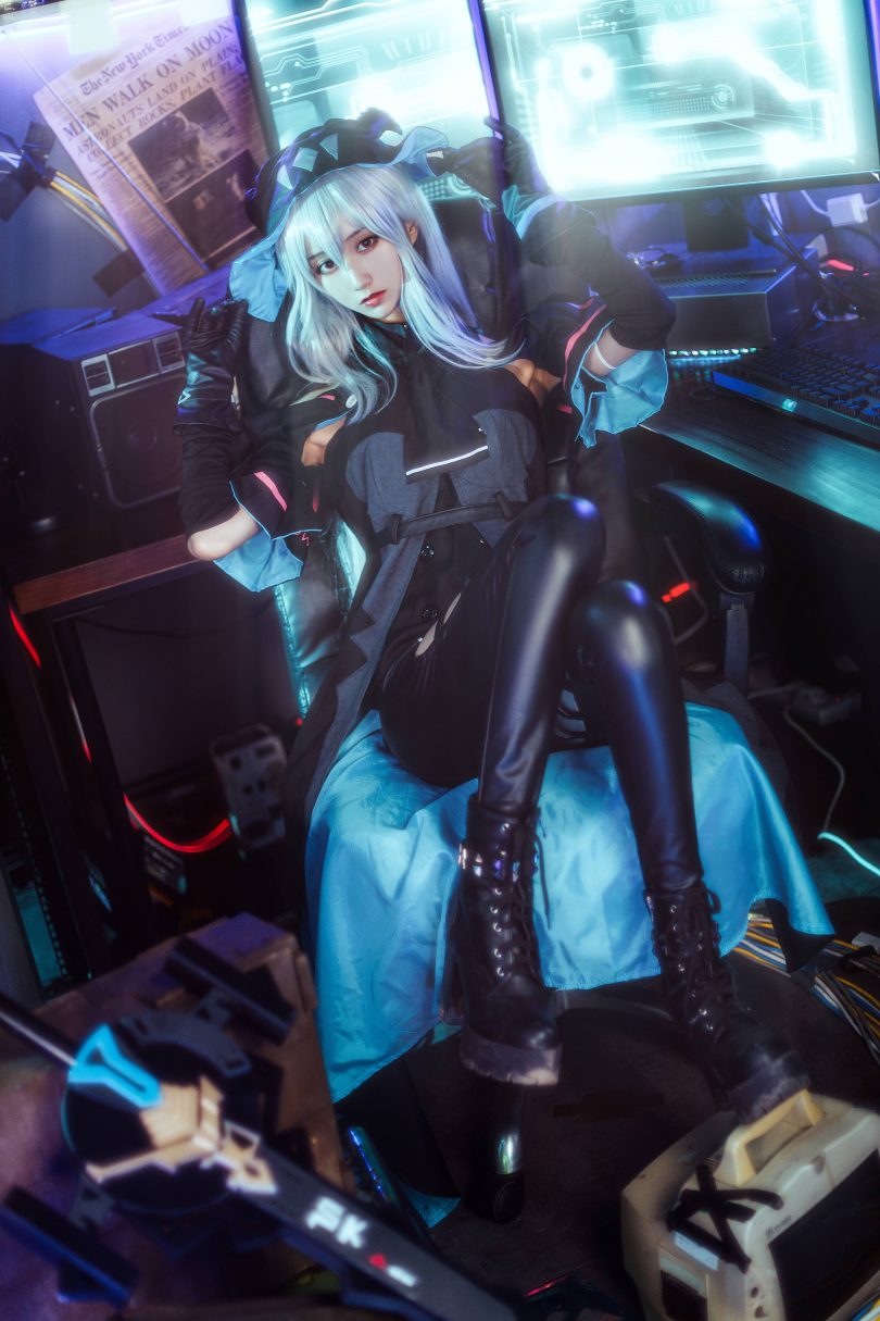 木棉棉OwO cos斯卡蒂 | 木棉棉OwO_明日方舟·斯卡蒂cos作品 [16P-468MB]