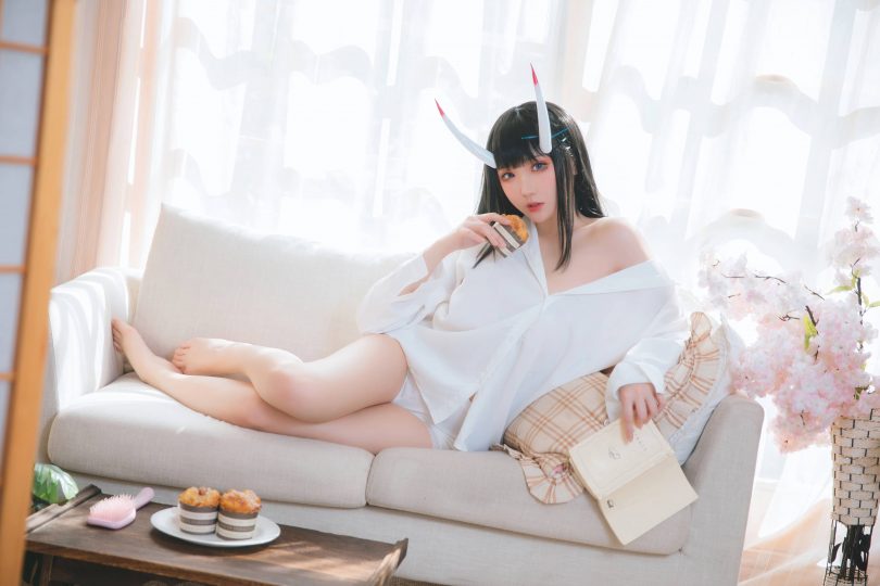 瓜希酱cos能代 | 瓜希酱_碧蓝航线·能代衬衣cos作品[23P-108MB]插图