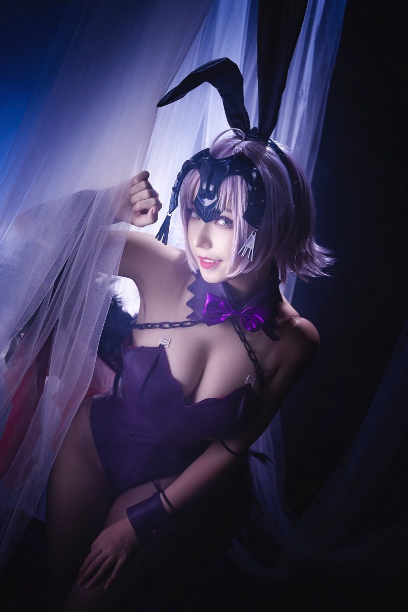 菌烨tako cos黑贞德 | 菌烨tako_FGO·黑贞德兔女郎cos作品[9P-4.73MB]