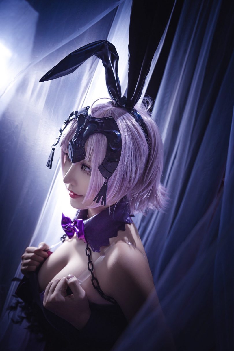 菌烨tako cos黑贞德 | 菌烨tako_FGO·黑贞德兔女郎cos作品[9P-4.73MB]