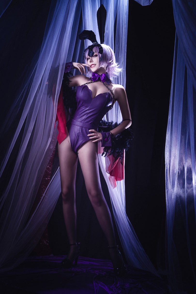 菌烨tako cos黑贞德 | 菌烨tako_FGO·黑贞德兔女郎cos作品[9P-4.73MB]