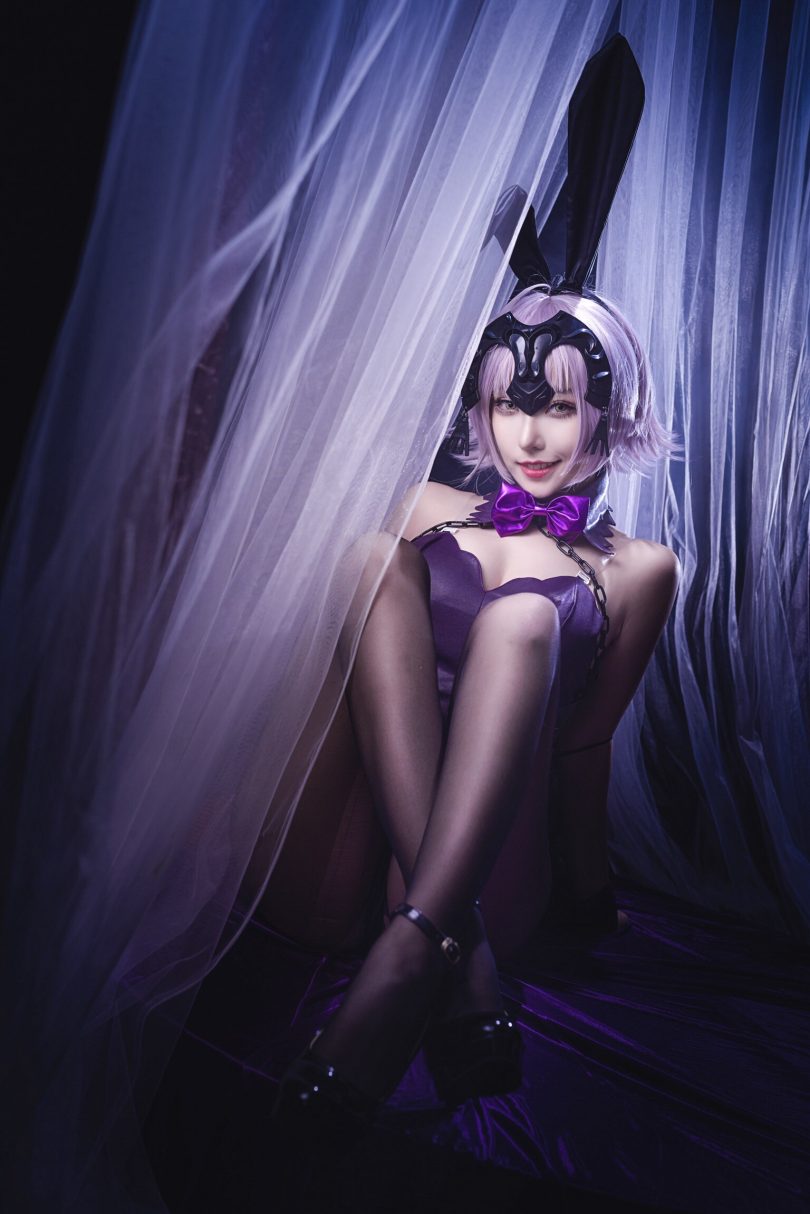 菌烨tako cos黑贞德 | 菌烨tako_FGO·黑贞德兔女郎cos作品[9P-4.73MB]